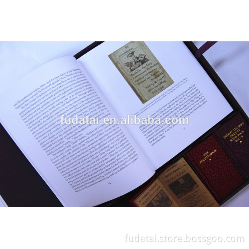 FDT custom special paper favorable price clamshell box hard cover book set